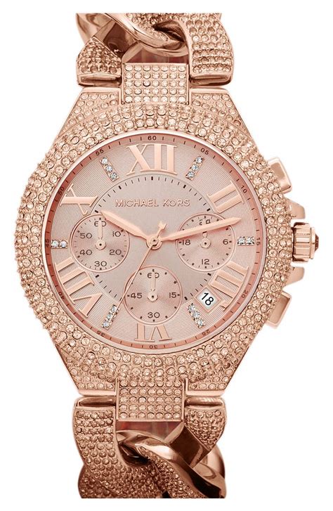 michael kors white chain link watch|michael kors watch 112211.